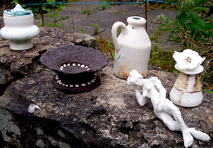 qualities of porcelain and black chunky